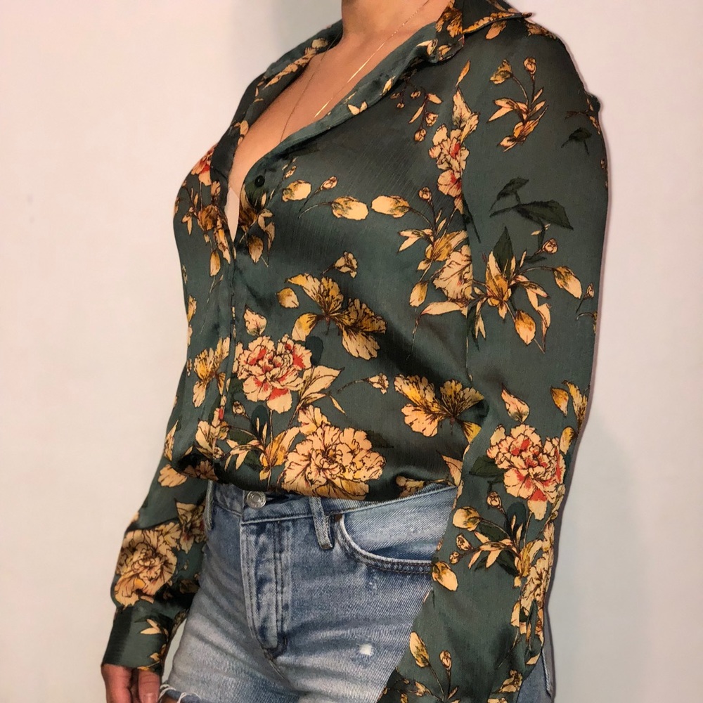 ZARA Printed Blouse